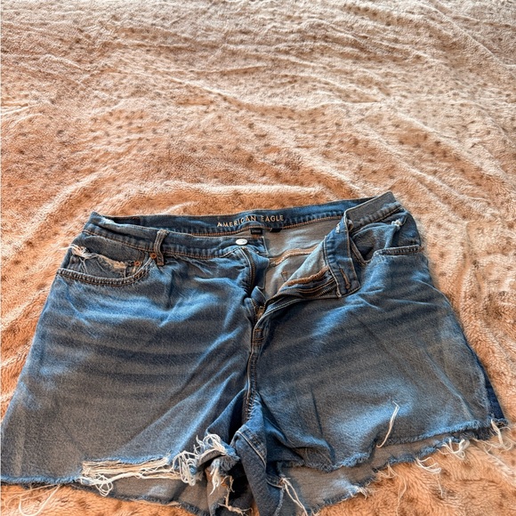 American Eagle Outfitters Pants - American Eagle Outfitters Distressed Denim Cutoff Shorts - Blue